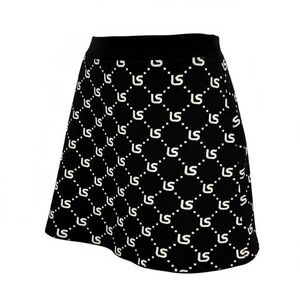 Molly Bracken‎ Lili Sidonio Skirt Logo Deco Art Size Small S Women's Mini Skirt
